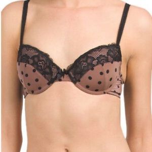 BLUSH LINGERIE Polkadot Bra, 32C, NWT